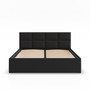 Čalúnená posteľ BORGO 160x200 cm s roštom Čierna - galéria #1