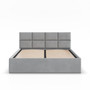 Čalúnená posteľ BORGO 160x200 cm s roštom Sivá III - galéria #1