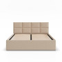 Čalúnená posteľ BORGO 180x200 cm s roštom Krémová - galéria #1
