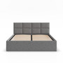 Čalúnená posteľ BORGO 180x200 cm s roštom Sivá - galéria #1