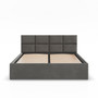 Čalúnená posteľ BORGO 180x200 cm s roštom Sivá II - galéria #1