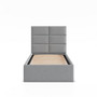 Čalúnená posteľ YORK 90x200 cm s roštom Sivá I - galéria #1