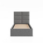 Čalúnená posteľ YORK 90x200 cm s roštom Sivá - galéria #1