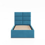 Čalúnená posteľ YORK 90x200 cm s roštom Modrá - galéria #1