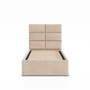 Čalúnená posteľ YORK 90x200 cm s roštom Béžová - galéria #1