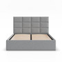 Čalúnená posteľ YORK 140x200 cm s roštom Sivá I - galéria #1