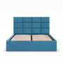 Čalúnená posteľ YORK 160x200 cm s roštom Modrá - galéria #1