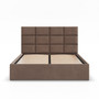 Čalúnená posteľ YORK 160x200 cm s roštom Hnedá - galéria #1