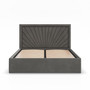 Čalúnená posteľ VASTO 140x200 cm s roštom Sivá II - galéria #1