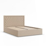 Čalúnená posteľ VASTO 160x200 cm s roštom Krémová