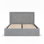 Čalúnená posteľ VASTO 160x200 cm s roštom Sivá III - galéria #1