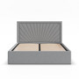 Čalúnená posteľ VASTO 180x200 cm s roštom Sivá I - galéria #1