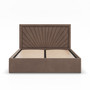 Čalúnená posteľ VASTO 180x200 cm s roštom Hnedá - galéria #1