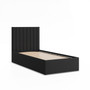 Čalúnená posteľ POLLA 90x200 cm s roštom Čierna