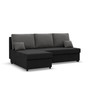 Rozkladacia rohová sedacia súprava Deli model 2 Čierna/sivá