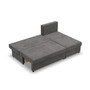 Rozkladacia rohová sedacia súprava Deli model 2 Sivá - galéria #5