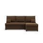 Rohová rozkladacia sedacia súprava DELI Hnedá - galéria #3
