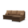 Rohová rozkladacia sedacia súprava DELI Hnedá/hnedá I - galéria #1