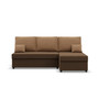 Rohová rozkladacia sedacia súprava DELI Hnedá/hnedá I - galéria #3