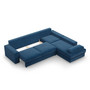 Rohová rozkladacia sedacia súprava FESTINA Pravá Modrá - galéria #3