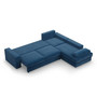 Rohová rozkladacia sedacia súprava FESTINA Pravá Modrá - galéria #2