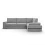 Rohová rozkladacia sedacia súprava FESTINA Pravá Sivá I - galéria #1