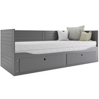 Výsuvná detská posteľ HERMES sivá 200x90 cm