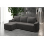 Rozkladacia rohová sedacia súprava ENZO Ľavá Sivá - galéria #1
