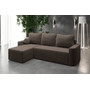 Rozkladacia rohová sedacia súprava ENZO Ľavá Hnedá - galéria #1