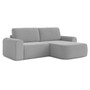 Rozkladacia rohová sedacia súprava BORELLO Pravá Sivá I