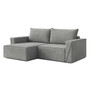 Rozkladacia rohová sedacia súprava CORTE Ľavá Sivá