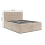 Čalúnená posteľ LUCCA s úložným priestorom 140x200 cm. - galéria #12