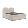 Čalúnená posteľ COMO s úložným priestorom 140x200 cm Béžová