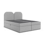 Čalúnená posteľ COMO s úložným priestorom 160x200 cm Sivá I