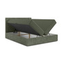 Čalúnená posteľ MOE s úložným priestorom 140x200 cm Zelená - galéria #1