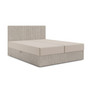 Čalúnená posteľ MOE s úložným priestorom 160x200 cm Béžová