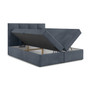Čalúnená posteľ VINI s úložným priestorom 140x200 cm Sivá I - galéria #1