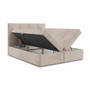 Čalúnená posteľ VINI s úložným priestorom 140x200 cm Béžová - galéria #1