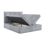 Čalúnená posteľ VINI s úložným priestorom 160x200 cm Sivá - galéria #1