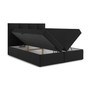 Čalúnená posteľ VINI s úložným priestorom 160x200 cm Čierna - galéria #1