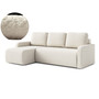 Rozkladacia rohová sedacia súprava ELES - Coral 15 Ľavá Krémová