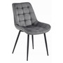 Jedálenská stolička BERA - šedá / čierne nohy