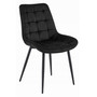 Jedálenská stolička BERA - čierna / čierne nohy