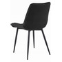 Jedálenská stolička BERA - čierna / čierne nohy - galéria #3