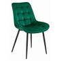 Jedálenská stolička BERA - zelená/čierne nohy