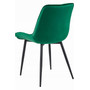Jedálenská stolička BERA - zelená/čierne nohy - galéria #3
