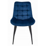 Jedálenská stolička BERA - modrá/čierne nohy - galéria #1