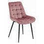 Jedálenská stolička BERA - ružová/čierne nohy