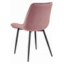 Jedálenská stolička BERA - ružová/čierne nohy - galéria #3