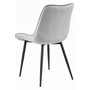 Jedálenská stolička BERA - svetlo šedá / čierne nohy - galéria #3